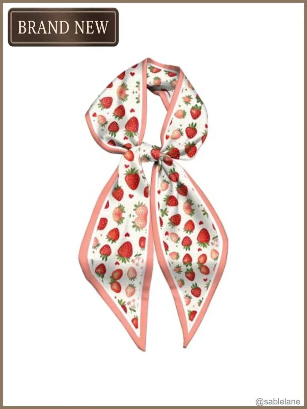 Polyester Satin Silk Feeling Scarf Long Thin Fashion Scarf Hair Neck Handbag